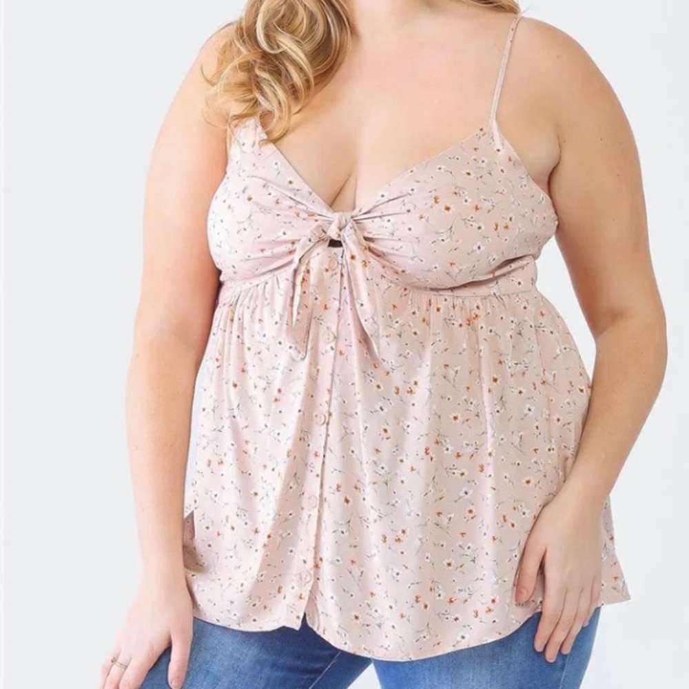 Floral Spaghetti Strap Top
